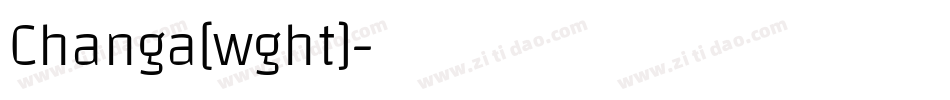 Changa[wght]字体转换